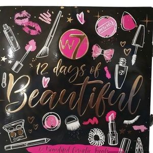 NEW W7 Advent Makeup Calendar, 12 Items In Package Black